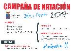 Cartel Cursos Natación Verano 2017